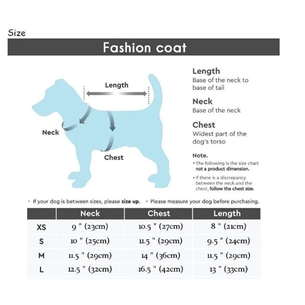 Silver L Puppy Thick Soft Warm Winter Waterproof‎ Pet/Dog Fleece Lined Puff Coat